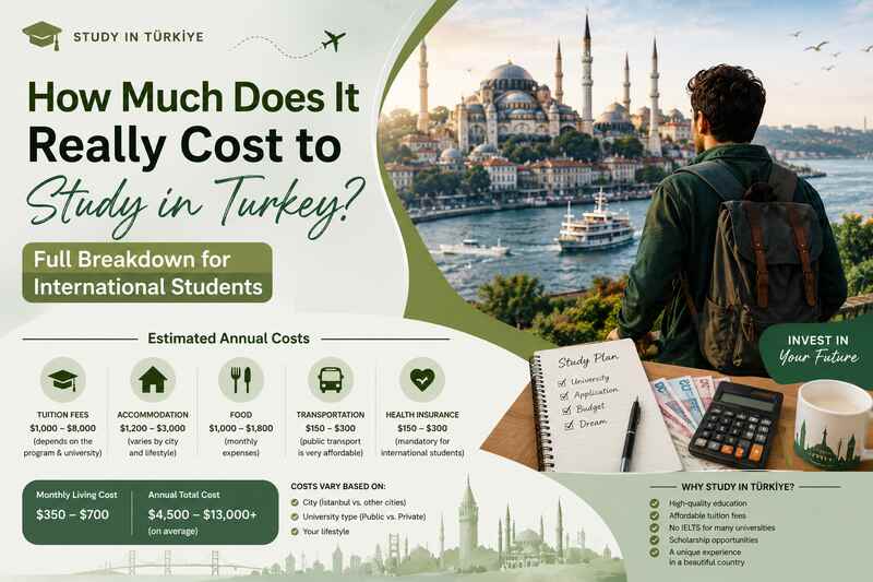 How Much Does It Really Cost to Study in Turkey? Full Breakdown for International Students (2026–2027)