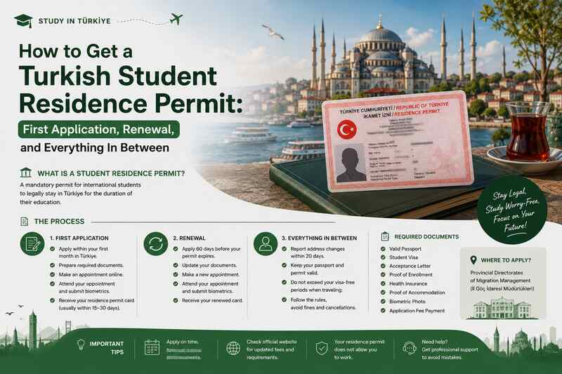 How to Get a Turkish Student Residence Permit: First Application, Renewal, and Everything In Between