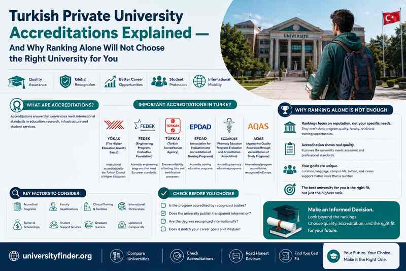 Turkish Private University Accreditations Explained - And Why Ranking Alone Will Not Choose the Right University for You