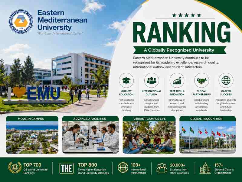 Eastern Mediterranean University Ranking 2026 - ABET Engineering and THE 601–800 in Famagusta